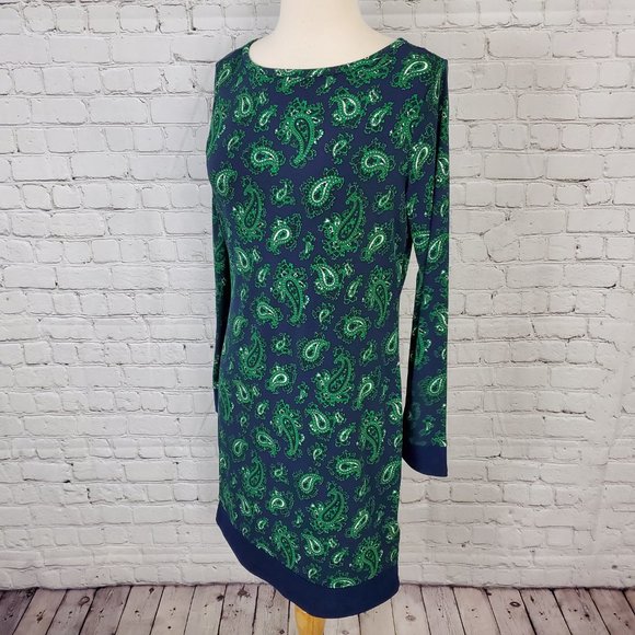 MICHAEL Michael Kors Navy Green Paisley Dress S NW - Picture 3 of 5